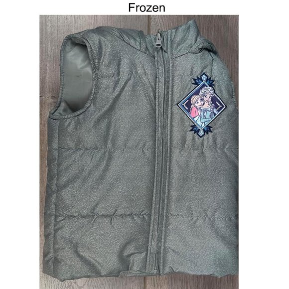 Disney Other - Frozen Hooded Vest Sz 4t